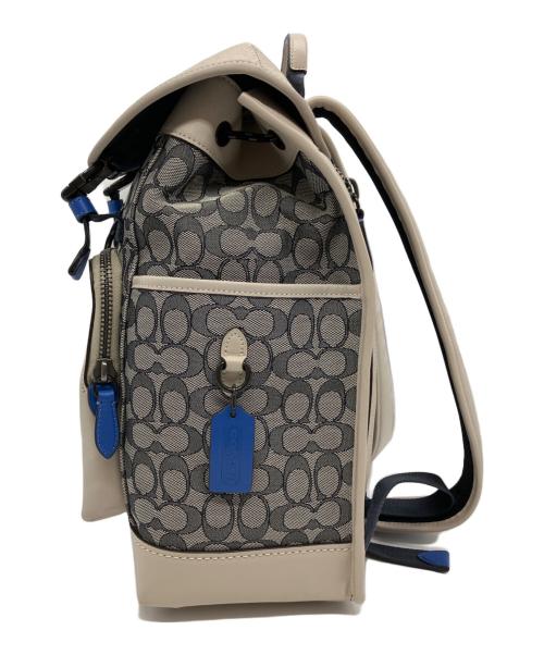 COACH（コーチ）COACH (コーチ) COACH　リュック ベージュ×ネイビーの古着・服飾アイテム