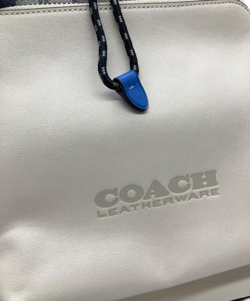 COACH（コーチ）COACH (コーチ) COACH　リュック ベージュ×ネイビーの古着・服飾アイテム