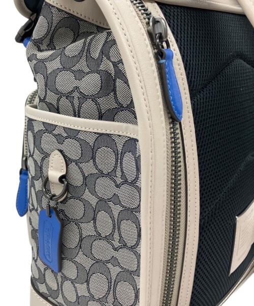 COACH（コーチ）COACH (コーチ) COACH　リュック ベージュ×ネイビーの古着・服飾アイテム