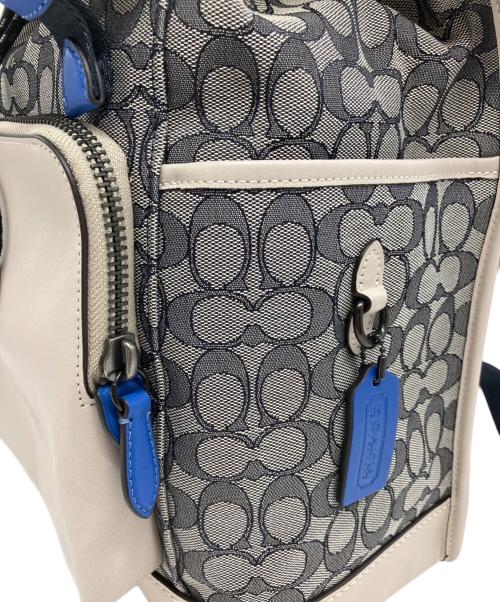 COACH（コーチ）COACH (コーチ) COACH　リュック ベージュ×ネイビーの古着・服飾アイテム