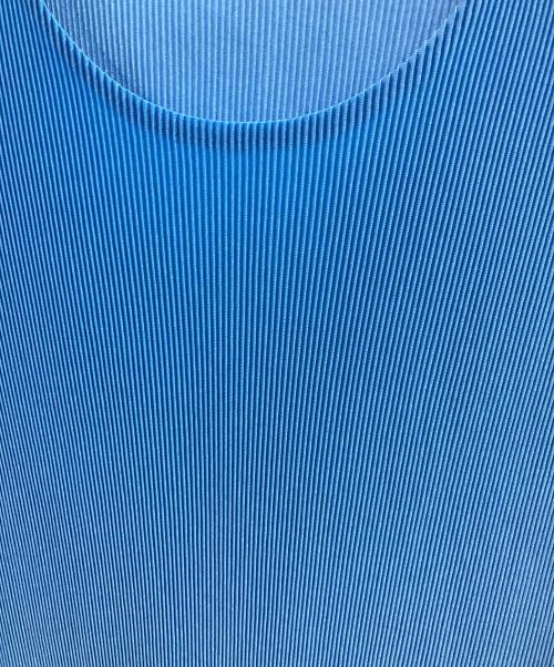 PLEATS PLEASE（プリーツプリーズ）PLEATS PLEASE (プリーツプリーズ) ノースリーブカットソー ブルー サイズ:3の古着・服飾アイテム