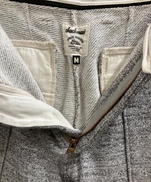 JACKMAN（ジャックマン）jackman (ジャックマン) GG SWEAT TROUSERS グレー サイズ:Mの古着・服飾アイテム
