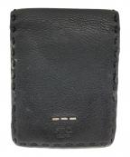 FENDIフェンディ）の古着「FENDI　セレリア　2つ折り財布」｜ブラック