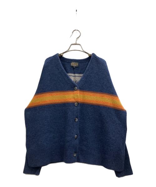 PENDLETON（ペンドルトン）PENDLETON (ペンドルトン) ワイドＶネックカーディガン ネイビー サイズ:FREEの古着・服飾アイテム
