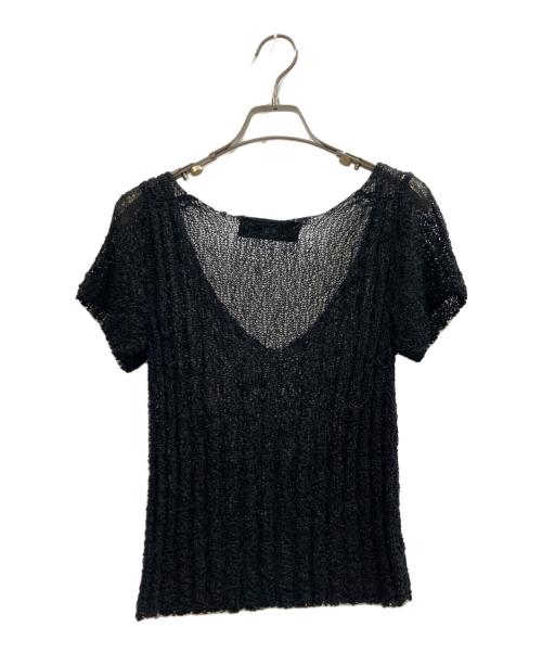 tricot COMME des GARCONS（トリココムデギャルソン）tricot COMME des GARCONS (トリココムデギャルソン) 薄手ニット ブラック サイズ:不明の古着・服飾アイテム