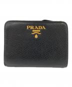 PRADAプラダ）の古着「2つ折り財布」｜ブラック×レッド