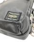 中古・古着 PORTER (ポーター) PORTER　スリングショルダーバッグ ブラック：8000円