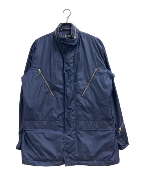 ARMANI JEANS（アルマーニジーンズ）ARMANI JEANS (アルマーニジーンズ) ジップアップジャケット ネイビー サイズ:50の古着・服飾アイテム
