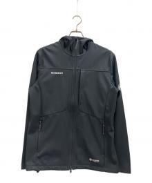 MAMMUT（マムート）の古着「アルティメイト 8 ソフトシェル フーデッド ジャケット」｜ブラック