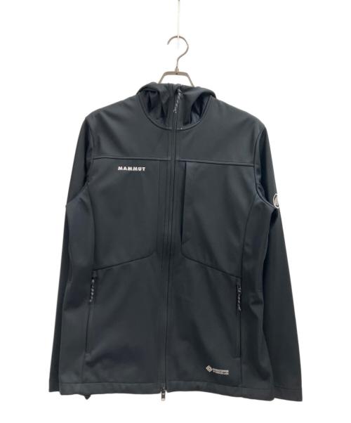 MAMMUT（マムート）MAMMUT (マムート) アルティメイト 8 ソフトシェル フーデッド ジャケット ブラック サイズ:Lの古着・服飾アイテム