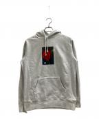 SUPREMEシュプリーム）の古着「Araki Rose Hooded Sweatshirt」｜ライトグレー