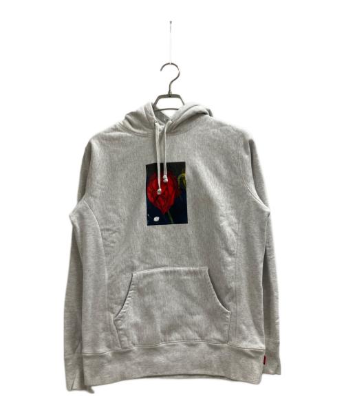 SUPREME（シュプリーム）Supreme (シュプリーム) Araki Rose Hooded Sweatshirt ライトグレー サイズ:Sの古着・服飾アイテム