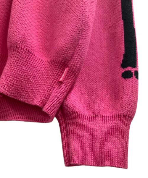 SUPREME（シュプリーム）Supreme (シュプリーム) Bones Sweater ショッキングピンク サイズ:Mの古着・服飾アイテム