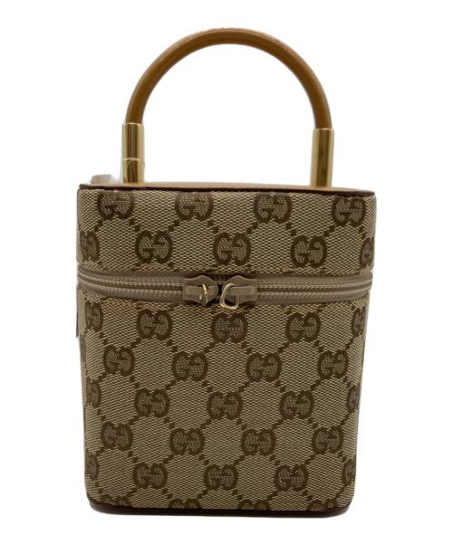 GUCCI（グッチ）GUCCI (グッチ) GUCCI　バニティバッグ ベージュの古着・服飾アイテム