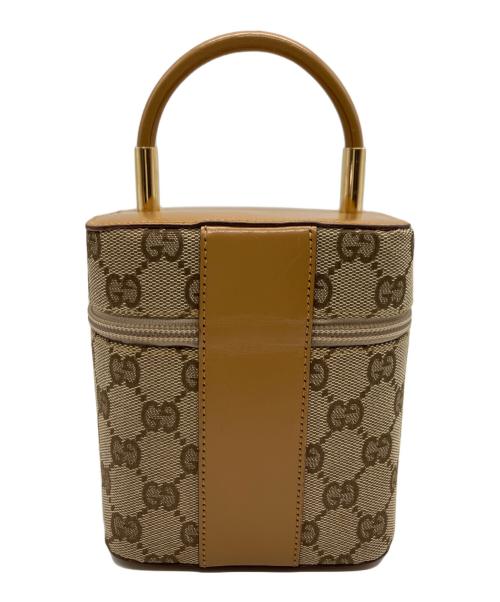 GUCCI（グッチ）GUCCI (グッチ) GUCCI　バニティバッグ ベージュの古着・服飾アイテム