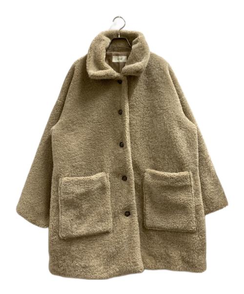 OLUN（オルン）OLUN (オルン) ボアコート ベージュ サイズ:Mの古着・服飾アイテム