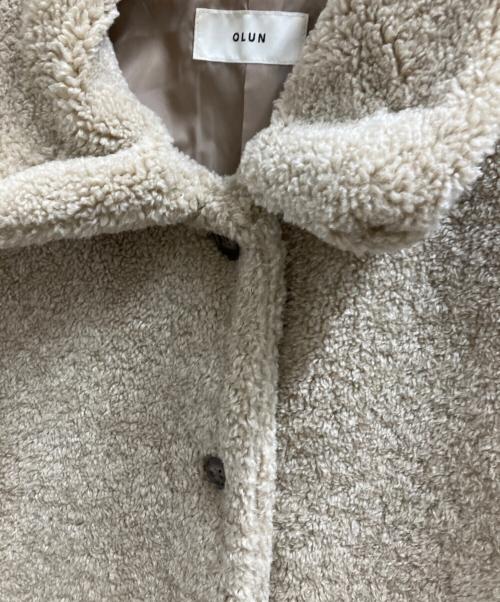 OLUN（オルン）OLUN (オルン) ボアコート ベージュ サイズ:Mの古着・服飾アイテム