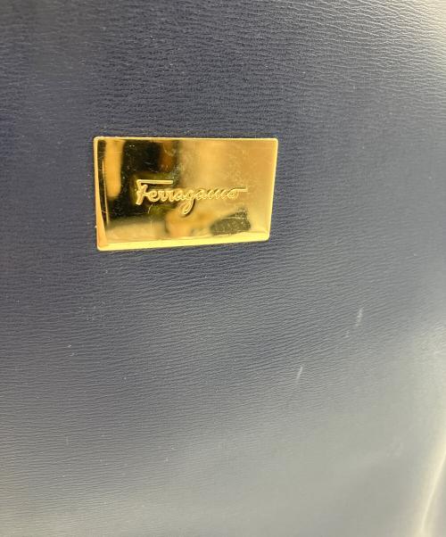 Salvatore Ferragamo（サルヴァトーレ フェラガモ）Salvatore Ferragamo (サルヴァトーレ フェラガモ) Salvatore Ferragamo　トートバッグ ネイビーの古着・服飾アイテム