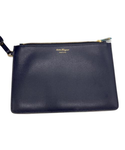Salvatore Ferragamo（サルヴァトーレ フェラガモ）Salvatore Ferragamo (サルヴァトーレ フェラガモ) Salvatore Ferragamo　トートバッグ ネイビーの古着・服飾アイテム