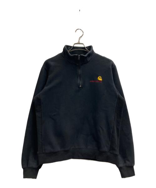 CarHartt（カーハート）CarHartt (カーハート) ハーフジップスウェット ブラック サイズ:Lの古着・服飾アイテム