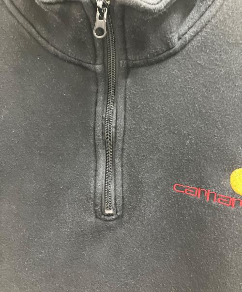 CarHartt（カーハート）CarHartt (カーハート) ハーフジップスウェット ブラック サイズ:Lの古着・服飾アイテム