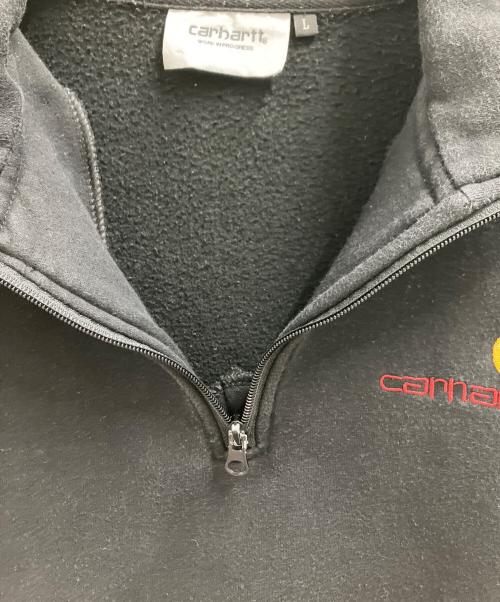 CarHartt（カーハート）CarHartt (カーハート) ハーフジップスウェット ブラック サイズ:Lの古着・服飾アイテム