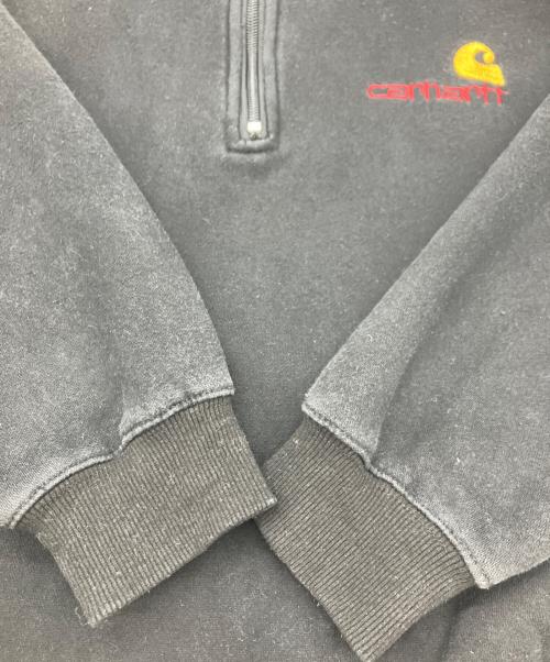CarHartt（カーハート）CarHartt (カーハート) ハーフジップスウェット ブラック サイズ:Lの古着・服飾アイテム