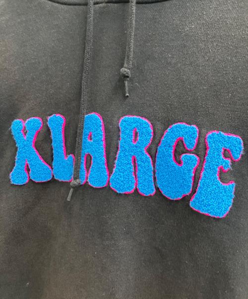 X-LARGE（エクストララージ）X-LARGE (エクストララージ) フラワープルオーバーパーカー ブラック サイズ:Lの古着・服飾アイテム