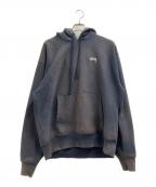 stussyステューシー）の古着「プルオーバーパーカー」｜ネイビー