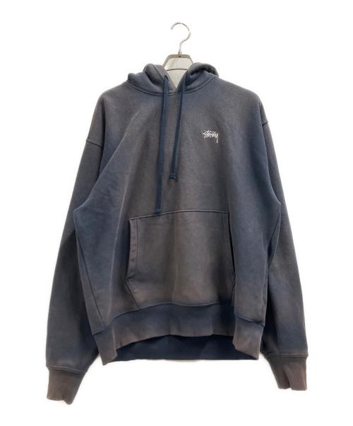 stussy（ステューシー）stussy (ステューシー) プルオーバーパーカー ネイビー サイズ:Lの古着・服飾アイテム