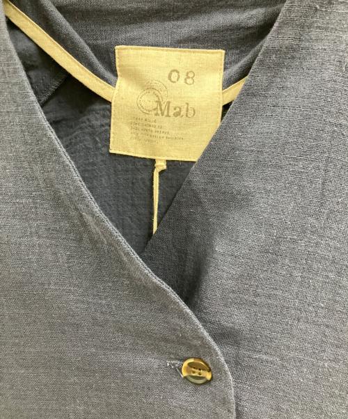 08MAB（ゼロハチマブ）08MAB (ゼロハチマブ) 長袖ワンピース ネイビー サイズ:M/L 未使用品の古着・服飾アイテム