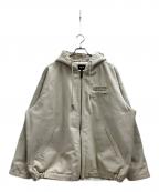 HUFハフ）の古着「LANDSCAPING HOODED JACKET」｜ホワイト