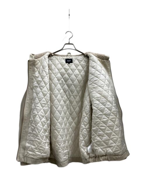 HUF（ハフ）HUF (ハフ) LANDSCAPING HOODED JACKET ホワイト サイズ:Lの古着・服飾アイテム