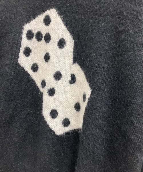 stussy（ステューシー）stussy (ステューシー) DICE MOHAIR SWEATER ブラック サイズ:Lの古着・服飾アイテム