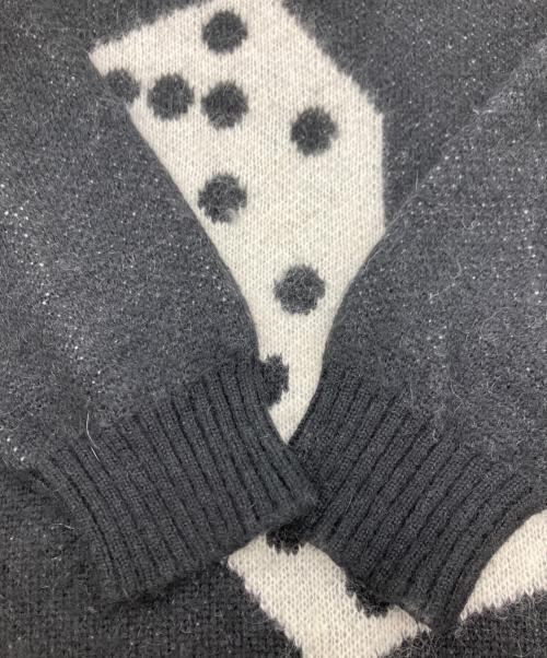stussy（ステューシー）stussy (ステューシー) DICE MOHAIR SWEATER ブラック サイズ:Lの古着・服飾アイテム