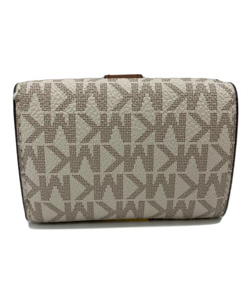 MICHAEL KORS（マイケルコース）MICHAEL KORS (マイケルコース) MICHAEL KORS　3つ折り財布 ベージュ×ブラウンの古着・服飾アイテム