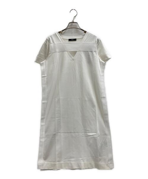DIESEL（ディーゼル）DIESEL (ディーゼル) D-STRIPE DRESS ホワイト サイズ:XSの古着・服飾アイテム