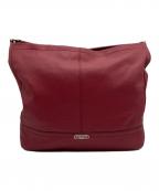 COACHコーチ）の古着「COACH　ショルダーバッグ」｜レッド