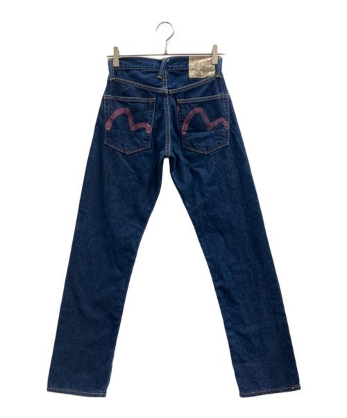 Evisu Jeans（エヴィスジーンズ）Evisu Jeans (エヴィスジーンズ) デニムパンツ 赤カモメ インディゴ サイズ:W26の古着・服飾アイテム