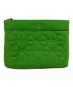 Kate Spadeケイトスペード）の古着「Kate Spade　コスメポーチ」｜グリーン
