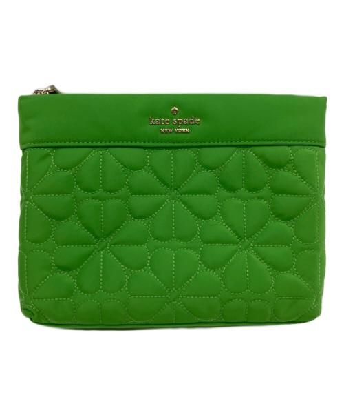 Kate Spade（ケイトスペード）Kate Spade (ケイトスペード) Kate Spade　コスメポーチ グリーンの古着・服飾アイテム