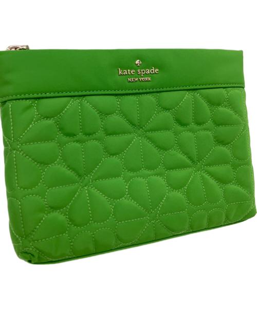Kate Spade（ケイトスペード）Kate Spade (ケイトスペード) Kate Spade　コスメポーチ グリーンの古着・服飾アイテム