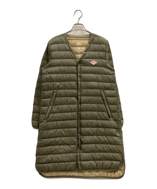 DANTON（ダントン）DANTON (ダントン) Vネックロングインナーダウンコート オリーブ サイズ:36の古着・服飾アイテム