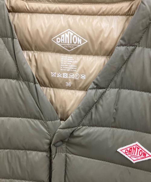 DANTON（ダントン）DANTON (ダントン) Vネックロングインナーダウンコート オリーブ サイズ:36の古着・服飾アイテム