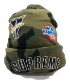 SUPREME×New Eraシュプリーム×ニューエラ）の古着「Supreme　New Era　ニット帽」｜オリーブ