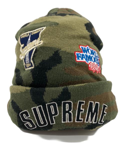 SUPREME（シュプリーム）Supreme (シュプリーム) New Era (ニューエラ) Supreme　New Era　ニット帽 オリーブの古着・服飾アイテム