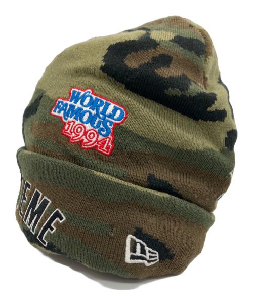 SUPREME（シュプリーム）Supreme (シュプリーム) New Era (ニューエラ) Supreme　New Era　ニット帽 オリーブの古着・服飾アイテム