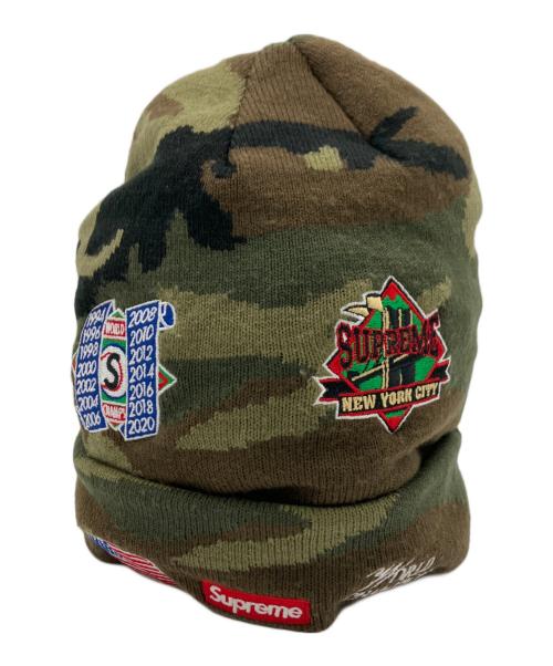 SUPREME（シュプリーム）Supreme (シュプリーム) New Era (ニューエラ) Supreme　New Era　ニット帽 オリーブの古着・服飾アイテム