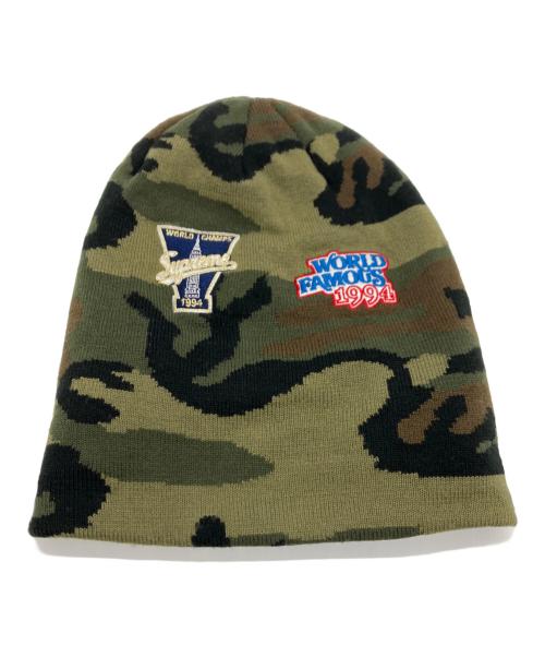 SUPREME（シュプリーム）Supreme (シュプリーム) New Era (ニューエラ) Supreme　New Era　ニット帽 オリーブの古着・服飾アイテム