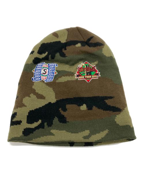 SUPREME（シュプリーム）Supreme (シュプリーム) New Era (ニューエラ) Supreme　New Era　ニット帽 オリーブの古着・服飾アイテム